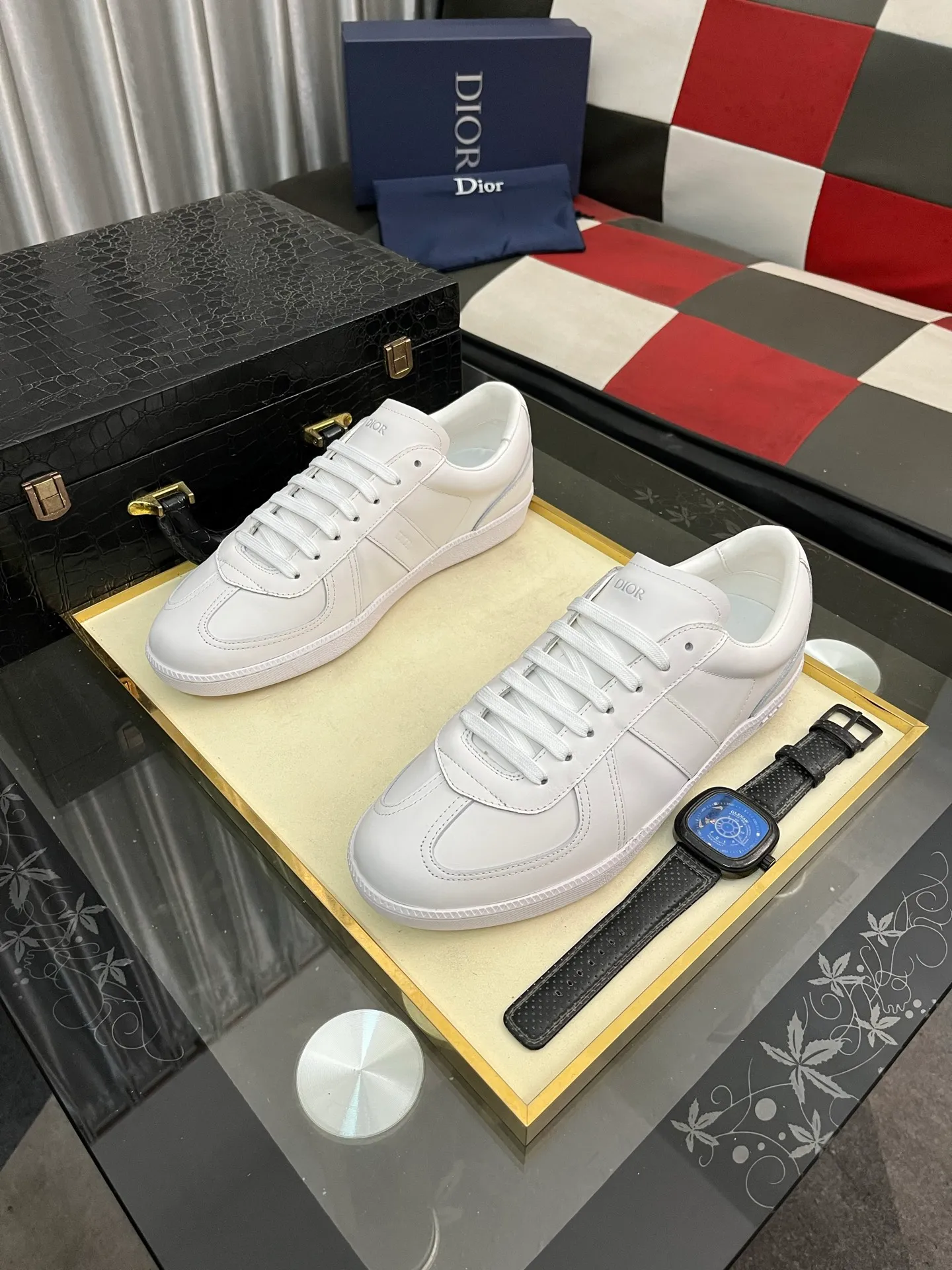 Men's Men's Shoes 💰400⌚️⌚️《Dior DIOR*》The latest and most popular casual shoes, top brand [seduce] luxury~purchase, top~quality. [Strong] The upper is made of imported breathable cowhide with material ➕ breathable sheepskin feet (•) and fine workmanship. Original stylish and stylish soft rubber wear-resistant outsole, light and comfortable on the foot, size: 38-443️⃣colors available